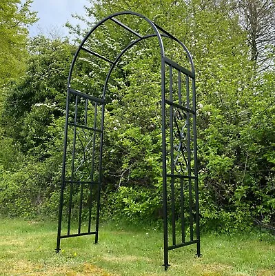 £74.99 • Buy Metal Garden Arch Arbour For Roses Amalfi With Ground Spikes