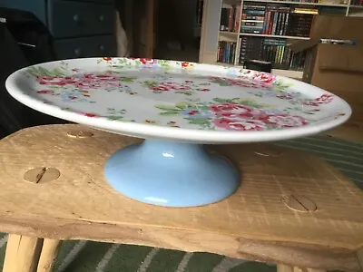 £37 • Buy Cath Kidston One Tier Footed Large Cake Stand FLORAL Spray 30cm 12  30.5 Cm