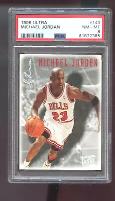 1996-97 Fleer Ultra #143 Michael Jordan PSA 8 Graded Card NBA 96-97 1997 Effort • $39.96