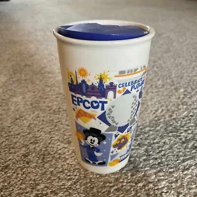 NEW STARBUCKS DISNEY Parks Mickey EPCOT  Tumbler Coffee Mug Cup 2018 • $40
