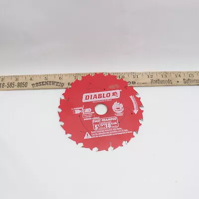 Diablo Fast Framing Circular Saw Blade With Bushings 18T 5-1/2  • $7.89