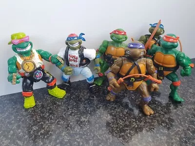 Vintage TMNT Ninja Turtles Figure Lot Leonardo Raphael Donatello Michelangelo • $75