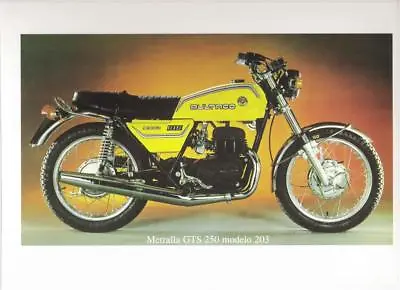 1970's Bultaco Metralla GTS 250cc Model 203 Photo Advert REPRO • $36.94