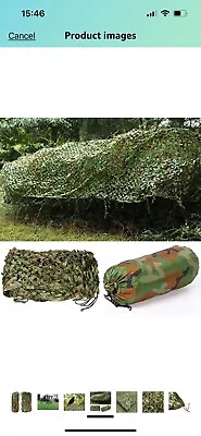 5 X Army Camouflage Car Net Camo Nets. Each One 5m X 1.5m. Great Condition • £20