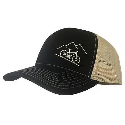 ThreadBound Outdoor Trucker Hat Snapback - Mountain Bike Design • $24.95