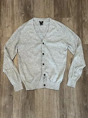 H&M Men's Regular Fit Gray  Button Cardigan Sweater Size Medium • $8