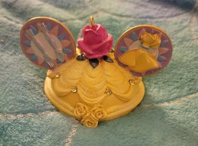 $17.99 • Buy Tokyo Disney Resort Belle Beauty & The Beast Rose Keychain Hat Ornament 2 Side