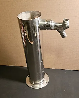 12  Stainless Double Tap Beer Tower For Repair - 1 Tap Included • $20