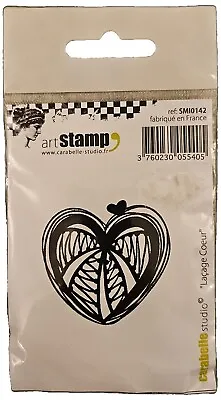 Artstamp Cardmaking Stamp Laçage Coeur Heart Lacing Crafts Scrapbooking • £2.49