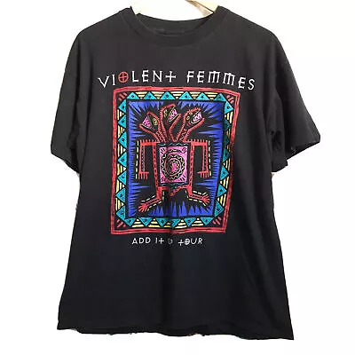 VINTAGE Violent Femmes T Shirt Add It Up Tour 1993 Shirt  AN31244 • $16.99