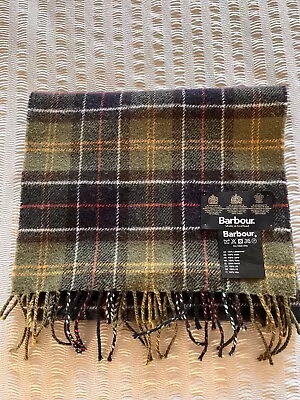 Barbour Scarf Mens 100 % Lambs Wool • £12