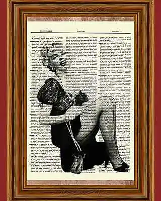 Marilyn Monroe Actress Dictionary Page Art Print Book Page Picture Playful • $5.99