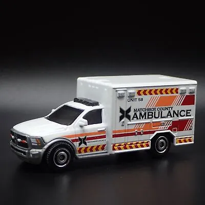 2016 16 Ram Ambulance Matchbox County 1/64 Mb Scale Diorama Diecast Model Car • $11.99