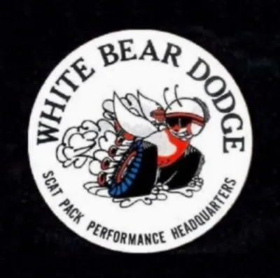 $11.99 • Buy Mopar  White Bear Dodge Scat Pack Performance Headquarters  Racing Decal