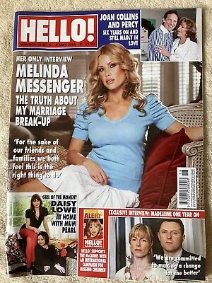 Hello Magazine 2008/Melinda Messenger/Joan Collins/Daisy Lowe • £4