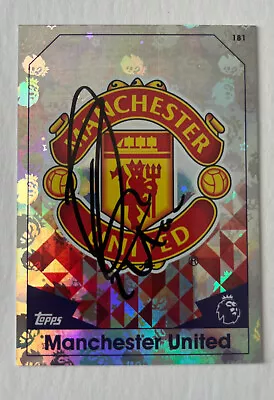 Hand Signed Football Trading Card Of ZLATAN IBRAHOMOVIC MAN UTD FC Autograph • £75