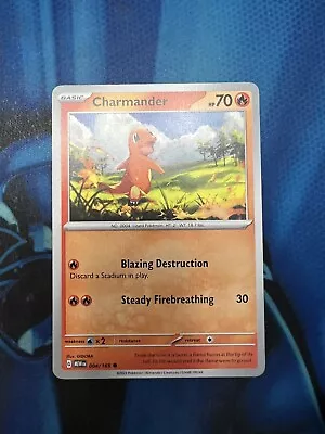 Common Charmander 004/165 MEW151: Scarlet & Violet - Pokemon TCG - NM/M • $1