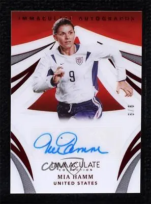 2021 Panini Immaculate Immaculate Auto Ruby /8 Mia Hamm #IA-MIA Auto • $407.10