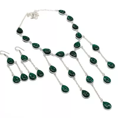 Natural Chrome Diopside Gemstone Handmade 925 Sterling Silver Gift Set Love R767 • $14.99