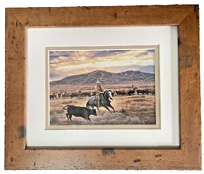 Tim Cox DANCE OF THE BLUE CAYUSE 5”x 7” Gallery Issued Print.  Vintage Western • $59.95