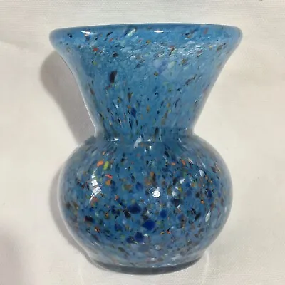 Vintage 1960s Vasart Strathearn Art Glass Thistle Form Posy Vase Scottish • £24.99