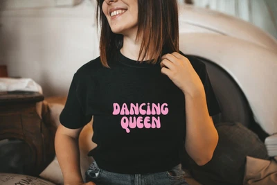 £11.99 • Buy Dancing Queen Abba Tshirt Tour Concert Band Tee Pink Mum Friend Gift Song