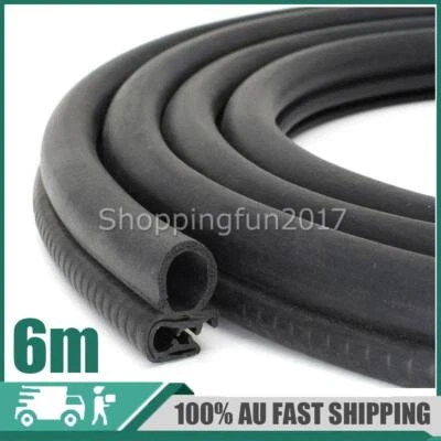 $34.25 • Buy 6M Bulb Foam Pinch Weld Rubber Seal Trim Strip Car Door/Hood/Toolbox/Metal Edge