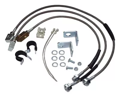 Jeep Wrangler Tj Brake Hose Kit Braided Stainless Steel 0-6  Inch Lift New • $235