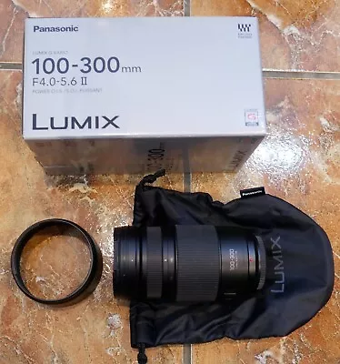 Panasonic Lumix G Vario 100-300mm F/4.0-5.6 II Power OIS Telephoto Lens- Boxed • £146