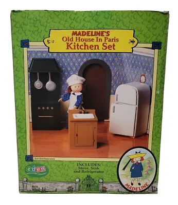 Madeline Old House In Paris Dollhouse Kitchen Set Stove Sink Refrigerator NIB • $61.99