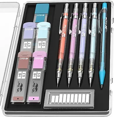 Mr. Pen Pastel Mechanical Pencil Set With Black Lead And Eraser Refills New • $12.21