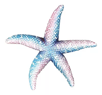 Sea Star Starfish Light Blue Starfish Wall Decor 9 Inch Resin Plaque • $14.88