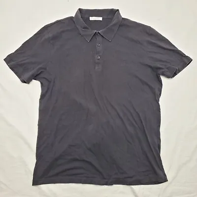 VTG Versace Gianni Mens Sz M Black Polo Medusa Head Shirt • $39.99