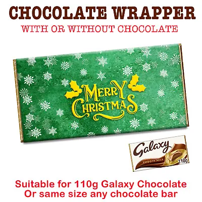 Merry Christmas Xmas Santa Chocolate Bar Wrapper Novelty Gift For Dad Mom Son • £1.99