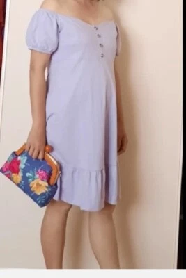 $25 • Buy Asos Maternity Dress Lilac Size 10 -12