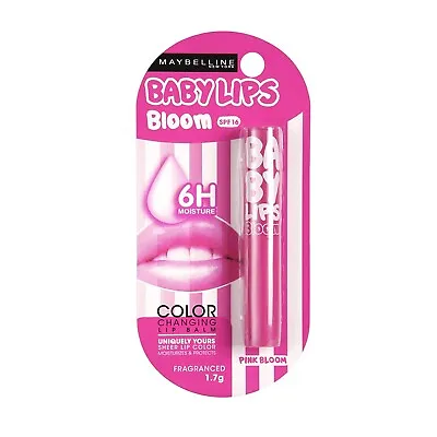 Maybelline Baby Lips Moisturizing Lip Balm Pink Bloom 1.7g • $17.57