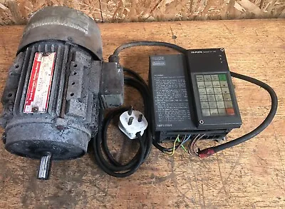 Brook Motor & Mitsubishi Inverter VFD  Lathe Etc 1/2hp 370w. Tested & Working. • £75