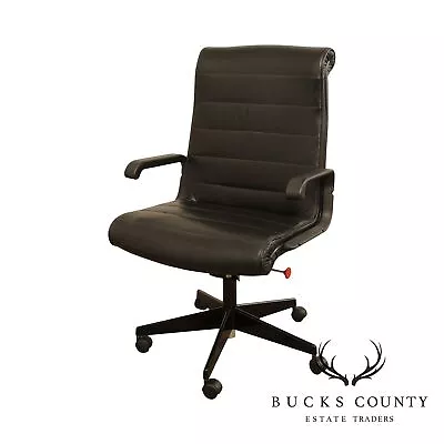 Quality Modern Black Leather Desk Chair • $465