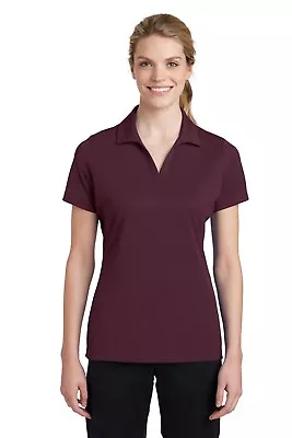 Sport Tek Womens 100% Polyester Dri-Fit Performance Polo  Golf Shirt M-LST640 • $13.18