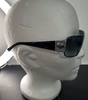Versace Mod 2032B Sunglasses Gray  Silver Medusa Head Vintage 1060/8G With Case • $80