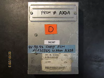 90 91 92 CHEVY ECM #16136965 PROM #AXDA *See Item Description* • $49.99