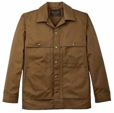 Filson Dry Tin Jac Shirt 20258678 MADE IN USA Sepia Dark Tan Khaki CC Jacket • $200