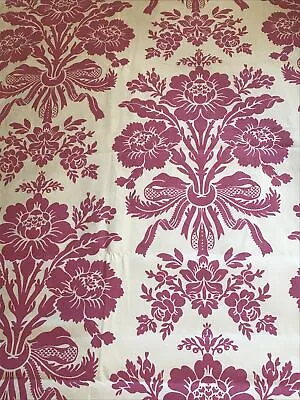 Laura Ashley Tatton Cerise Fabric ( Per Metre ) • £36