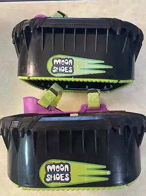 Vintage Moon Shoes Anti-Gravity Strap Shoes Purple And Black 1989 Nickelodeon • $24.99