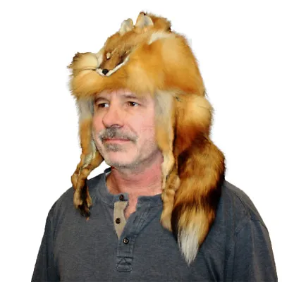 Glacier Wear Red Fox Mountain Man Fur Hat  • $179.95