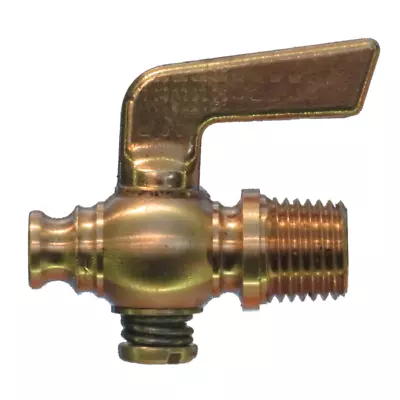 Brass Drain Pet Cock Valve Hit Miss Gas Air Engines Motor 1/8 Inch NPT AC12 • $14.07