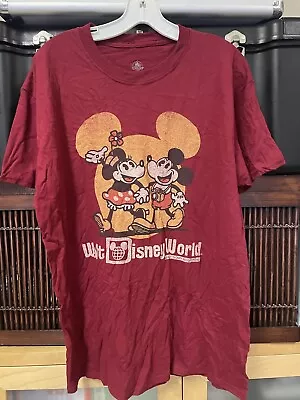 Walt Disney World Women Teens Mickey & Minnie Mouse Tees Shirt Large NWT • $3