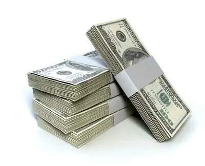 MONEY STACKS GLOSSY POSTER PICTURE PHOTO PRINT Cash 100 Dollars Bills Usd 4206 • $14.99