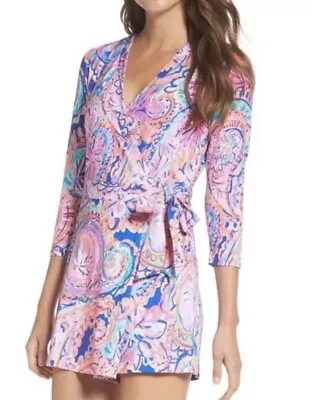 NEW LILLY PULITZER Karlie Wrap Romper Stretch Knit Sz SMALL • $49.95