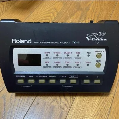 $133.99 • Buy Roland TD-3 V-Drum Module Electronic Drum Sound Module Used